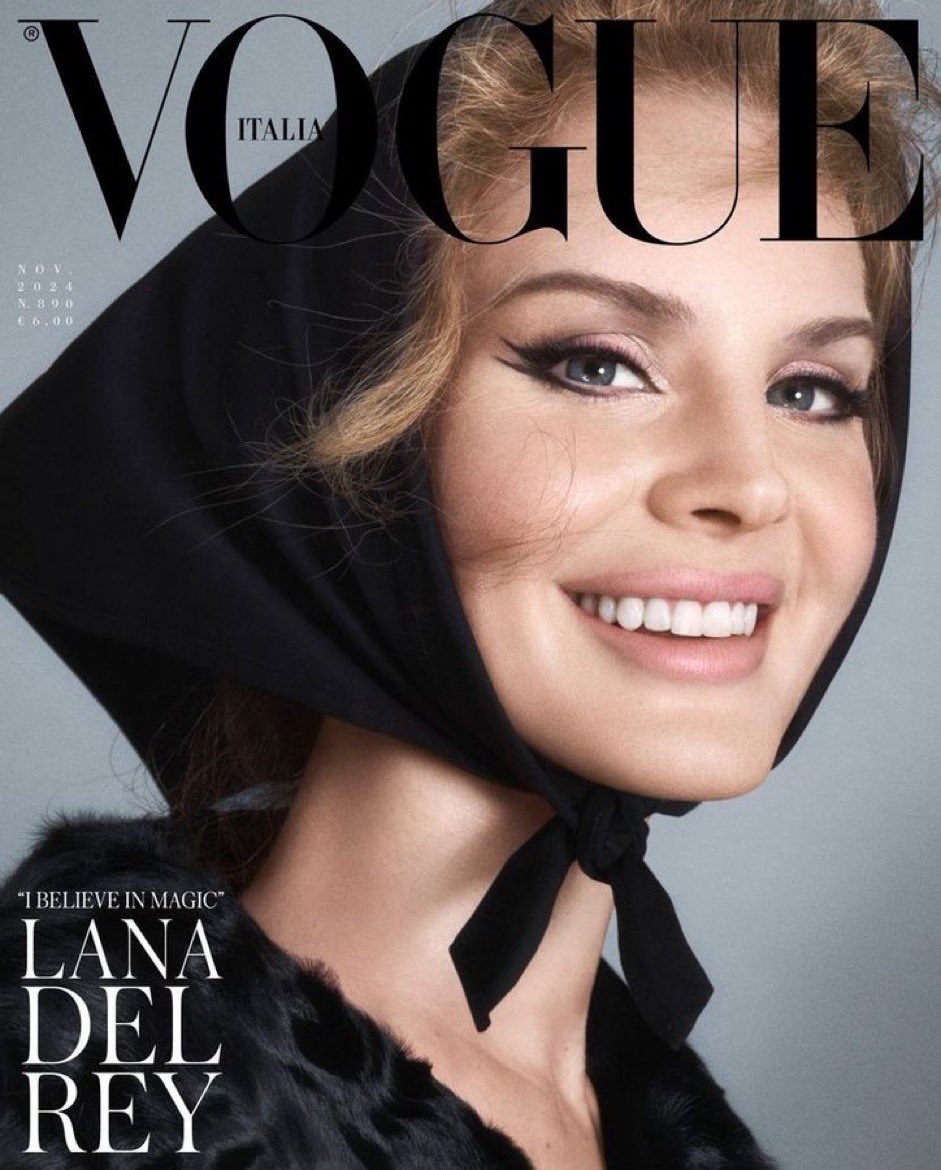 Lana en couverture du prochain numéro du magazine Vogue Italia 🤍