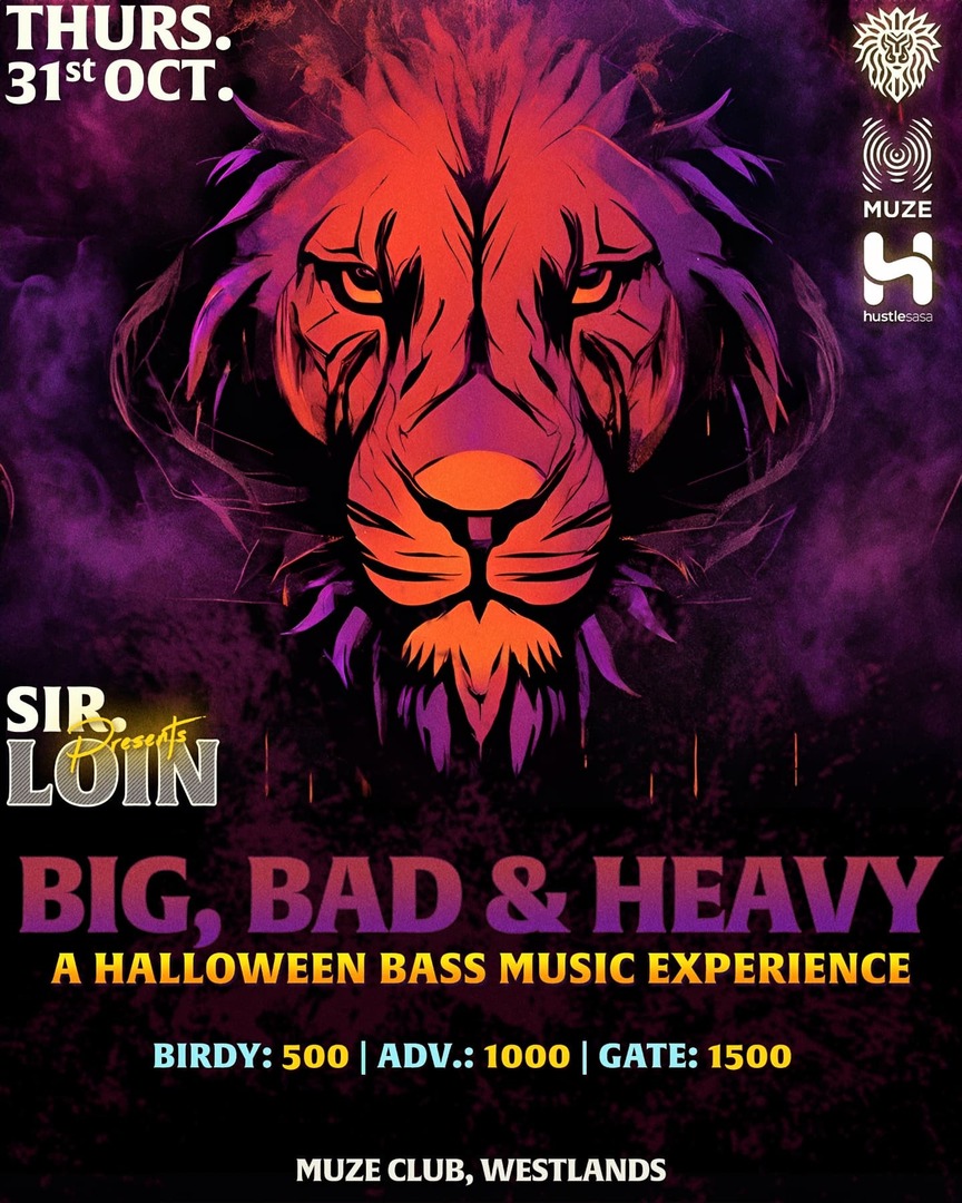 This THURSDAY 31st of October. All roads leads to MUZE Club <a href="/muzeclub/">MUZE</a> for a very special and spooky 🌕🎃✨ BIG, BAD &amp; HEAVY! 🔥

On stage, @dj_chef_p <a href="/dj_sir_loin/">Sir. Loin</a> <a href="/corinnekahi/">Energy Bunny</a>  <a href="/djdonnaccia/">Eugenio Battocchi</a> &amp; @baltersensei_ke ✨🔥⚡

🎟️ Get your tickets now from @hustlesasa 
🌕 1,000/- ADV | 1,…