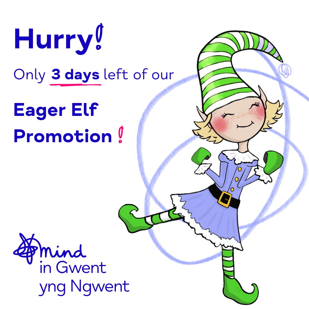Hurry, only a few days left to save on your entry to our Mental Elf Fun Run! 

Don't miss out on the Eager Elf promotion - sign up now for discounted registration and join us for a festive and fun-filled event! 

To register head to our website here: mentalelf-2024.raiselysite.com