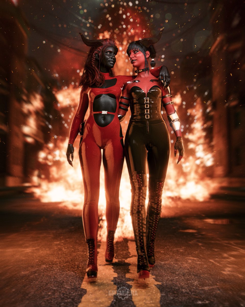 Brought Hellfire to Night City 🖤❤️

#8ug8ear #tbug #t8ear #PCgaming #photomode #Cyberpunk2077 #PhantomLiberty #virtualphotography #worldofVP #ThePhotoMode