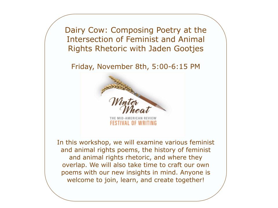 If you’re interested in feminism or animal rights, this is the workshop for you!
Register here: casit.bgsu.edu/winterwheat/20…
#WinterWheat2024