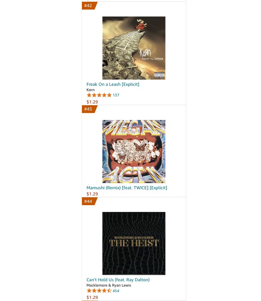 TWICEANALYTICS's tweet photo. Amazon Music — Best Sellers in Rap/Hip-Hop 🇺🇸:

#43. @theestallion - Mamushi (Remix) [feat. @JYPETWICE] 💫 

— Can we enter All Genre chart, US ONCEs? Contact @HOTTIEFUNDED ‼️ 

BUY MAMUSHI REMIX NOW
#BuyMamushiRemix #MeganActII https://t.co/pZhaI2TPFG