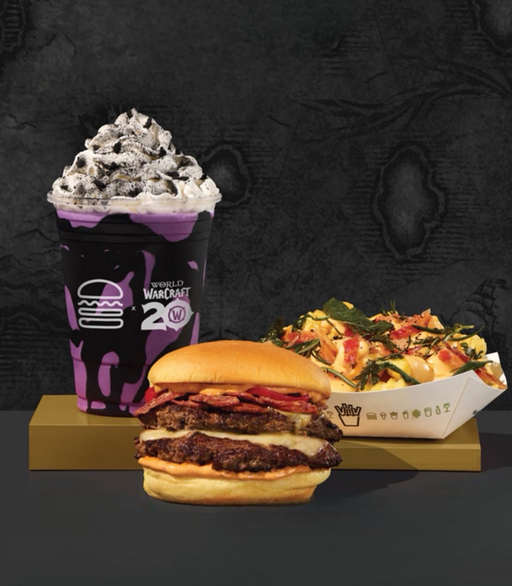 Dexerto's tweet image. Shake Shack UK is collabing with World of Warcraft