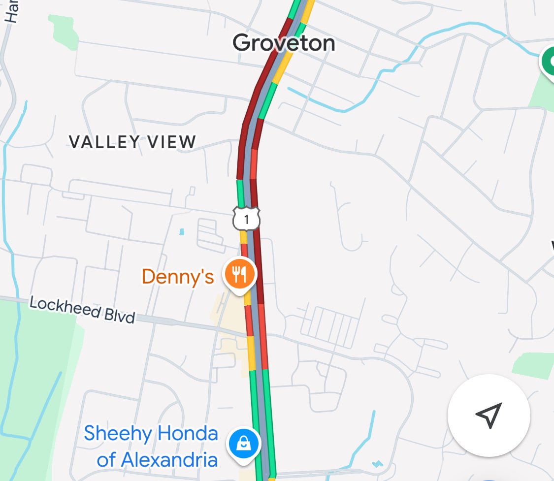 VaDOTNOVA's tweet photo. #Groveton: Route 1 at Holly Hill Rd, all lanes are blocked due to downed wires. Seek alternate routes. https://t.co/iJuh20sHgT