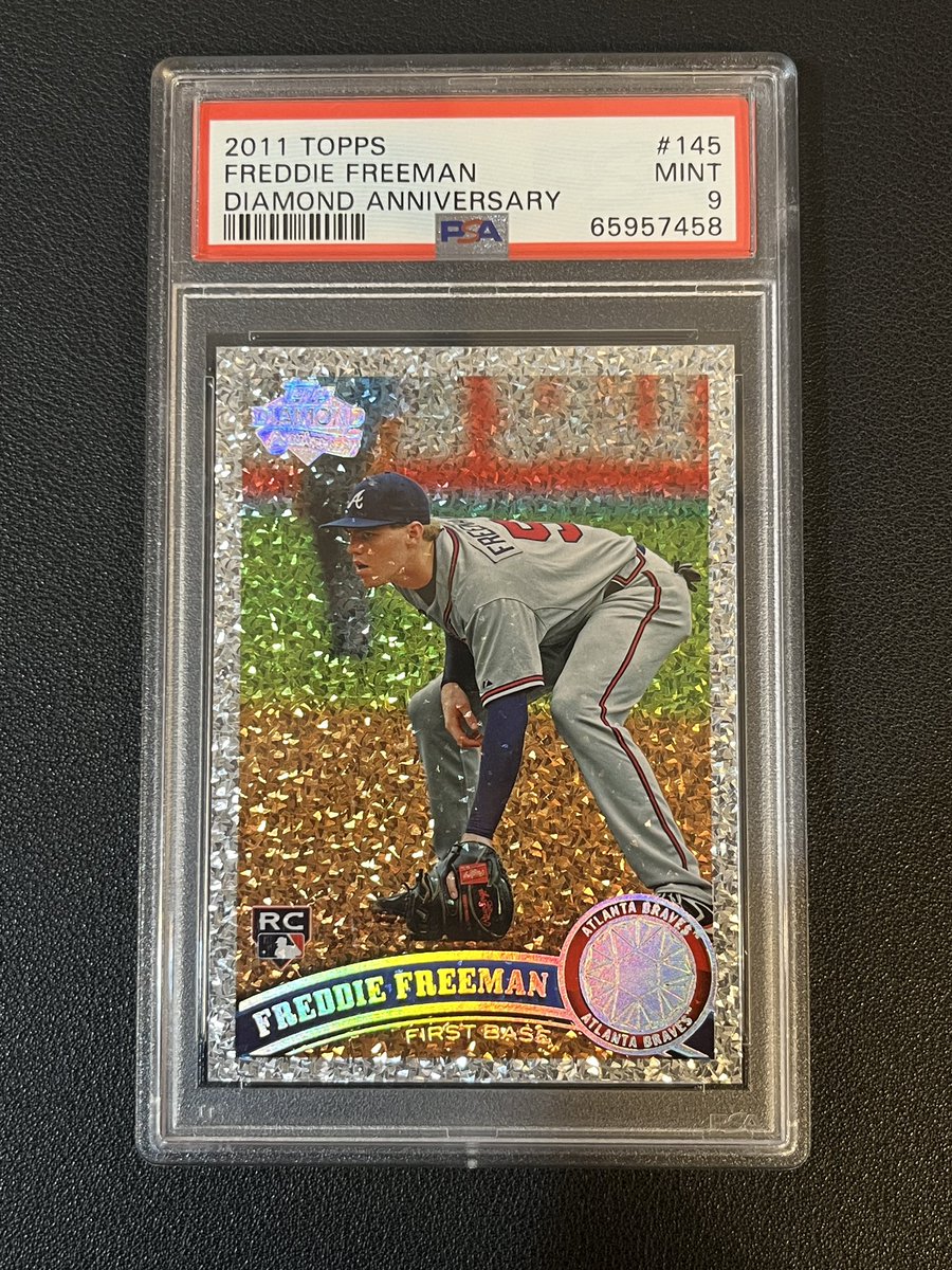 World Series MVP??

Freddie Freeman Diamond Anniversary Rookie PSA 9

$180

Shipping and stacking details in pinned tweet. Stacking til TOMORROW!

#RaidTheCloset