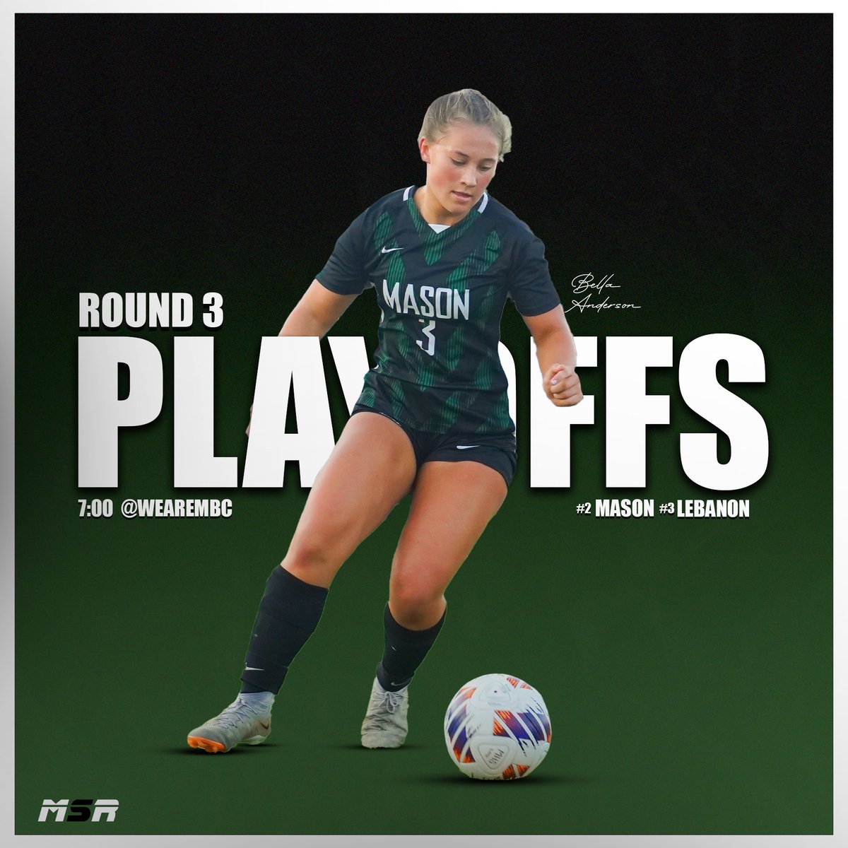 MHSsportsradio's tweet photo. GAMEDAY‼️

⚽️| @Mason_W_Soccer takes on the Lebanon Warriors in playoffs round three
📍| Princeton High School
⏰| 7:00 PM
🎙️| @TrevorRose5477 &amp; @PennettiDaniel 
📺| Tune in @ wearembc on YouTube - AUDIO ONLY DUE TO OHSAA REGULATIONS

Graphic: @PennettiDaniel https://t.co/JpAPTulV1L