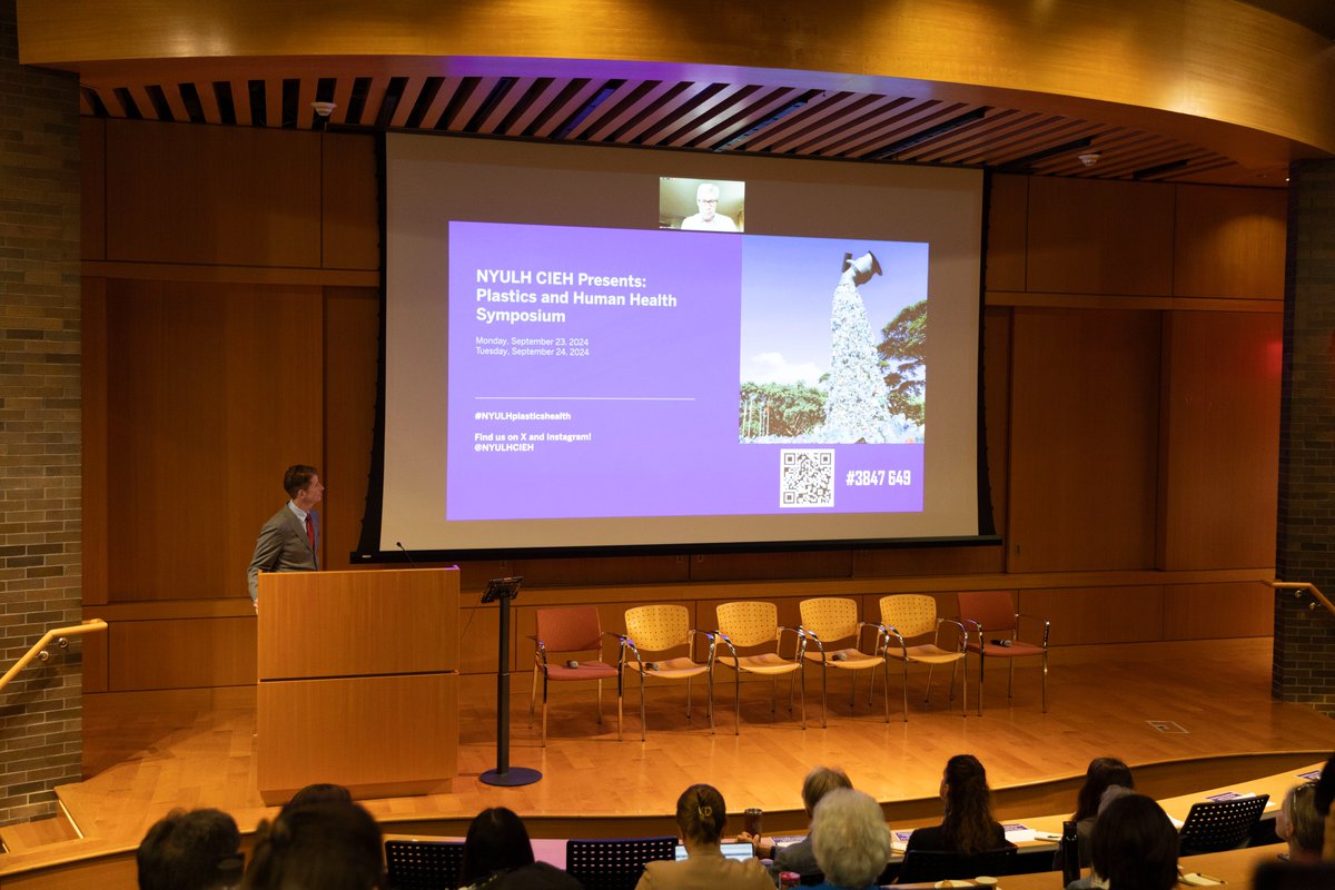 On 9/23 &amp; 9/24, the NYULH CIEH hosted a Plastics and Human Health Symposium, which brought together a diverse audience to uncover what is known – and what remains unknown - about the impact of plastics on human health and the planet. #nyulhplasticshealth