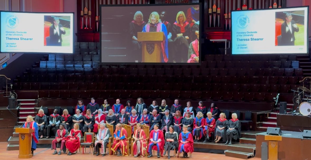 Enable (@enable_tweets) on Twitter photo Introducing <a href="/EdinburghNapier/">Edinburgh Napier University</a> newest Honorary Doctorate; our CEO <a href="/Theresa_Shearer/">Theresa Shearer FRSE</a>, urging graduates of the School of #Health & #SocialCare to change the world, quoting Margaret Mead: “Never doubt that a small group of thoughtful, committed individuals can change the world; in Introducing <a href="/EdinburghNapier/">Edinburgh Napier University</a> newest Honorary Doctorate; our CEO <a href="/Theresa_Shearer/">Theresa Shearer FRSE</a>, urging graduates of the School of #Health & #SocialCare to change the world, quoting Margaret Mead: “Never doubt that a small group of thoughtful, committed individuals can change the world; in