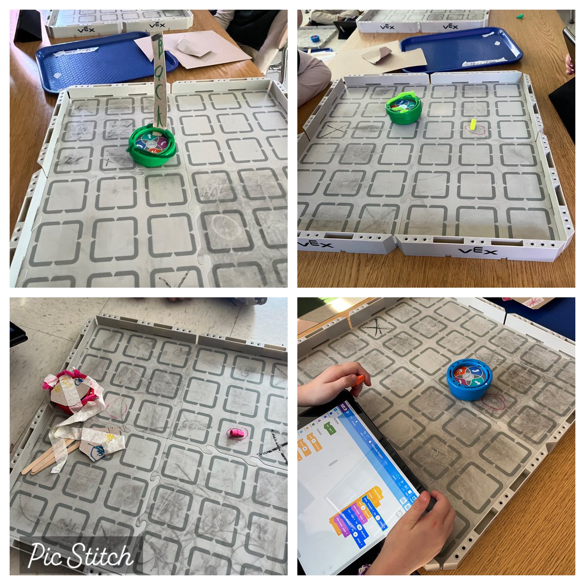 MrPowell20's tweet photo. Week 11! Today my second graders #coded their #Rovers to get the sample from #Mars. They used #VEX123 to get the sample and return it the home base! Thanks to @VEXRobotics for amazing lesson! #teacher #STEM #STEMinPA https://t.co/uHWwn4JfPx