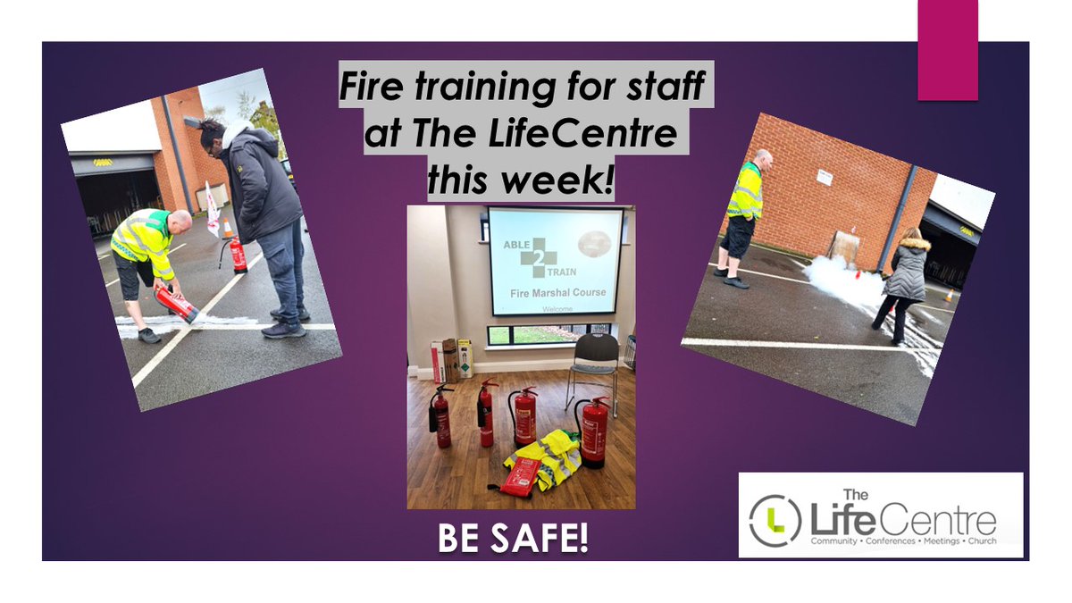 With capacity for up to 250 people for conferences or meetings, safety is really important to us.  A few of us had fire training! #Training #SaleTown #Altrincham