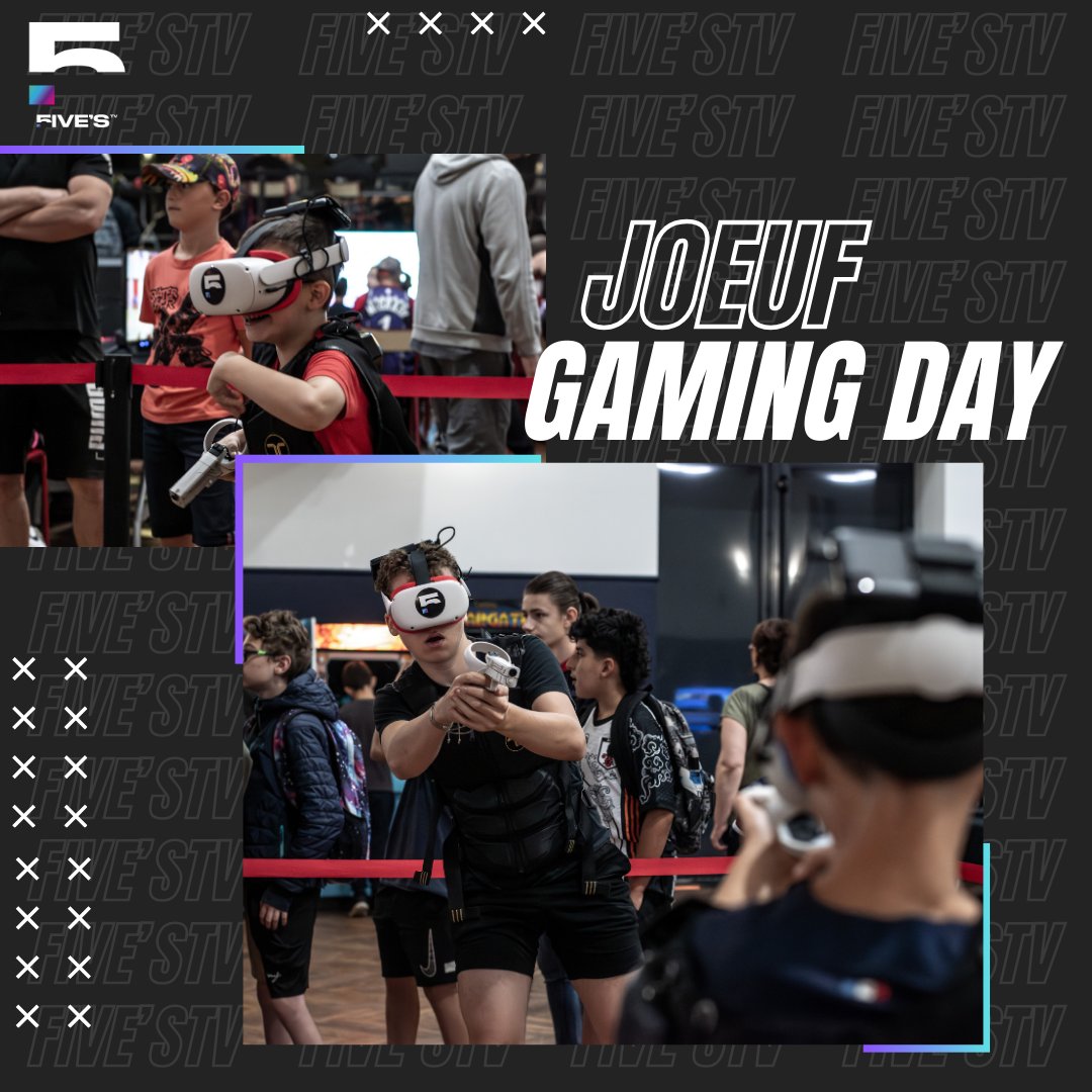 📢 RETOUR SUR JOEUF GAMING DAY
Retrouvez quelques photos prises lors de l'événement 📸

Suivez nous sur les réseaux pour ne rien manquer 👇
bento.me/fivestv-asso