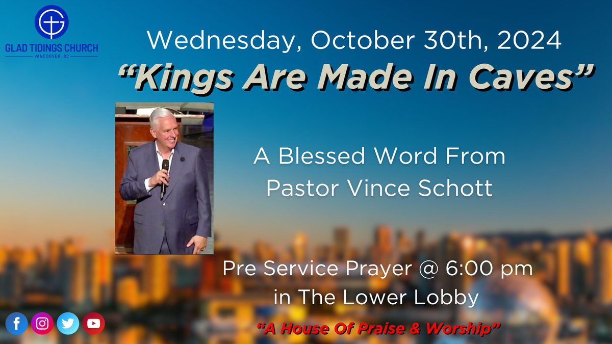 gtVancouver's tweet photo. Come check us out in person or online @ 3456 Fraser Street Vancouver BC. We will Worship the King. Pastor Vince Schott will be sharing a word Wednesday @ 7. We also have pre service prayer @ 6pm. God Bless you. #Midweekservice #preserviceprayer #6pm #7pm #Houseofworship. https://t.co/bftQKG08RT