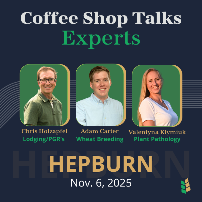 Hepburn, we have quiet the lineup of experts coming to Coffee Shop Talks on Nov. 6 to chat with you about what matters to your farm business! Here's a few to check out👇

Haven't registered yet? Here's the link! 
saskwheat.ca/events/hepburn…