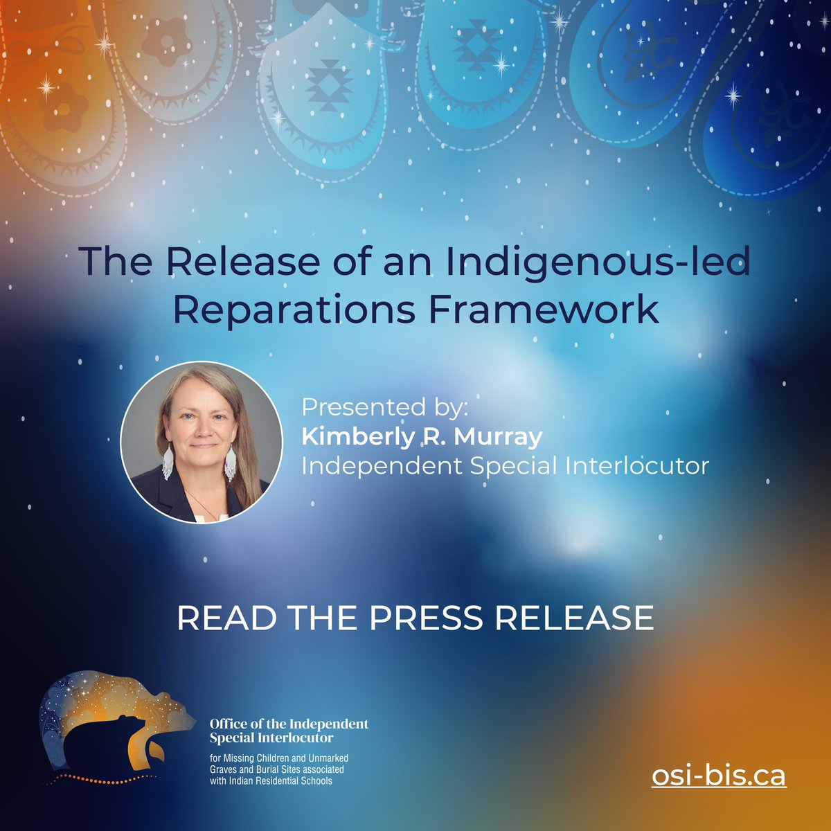 OSI-BIS (@osi_bis) on Twitter photo Today at the National Gathering on Unmarked Burials, Kimberly R. Murray presents the Indigenous-led Reparations Framework for Missing & Disappeared Children & Unmarked Burials associated with Indian Residential Schools. Press release: osi-bis.ca/wp-content/upl… Today at the National Gathering on Unmarked Burials, Kimberly R. Murray presents the Indigenous-led Reparations Framework for Missing & Disappeared Children & Unmarked Burials associated with Indian Residential Schools. Press release: osi-bis.ca/wp-content/upl…