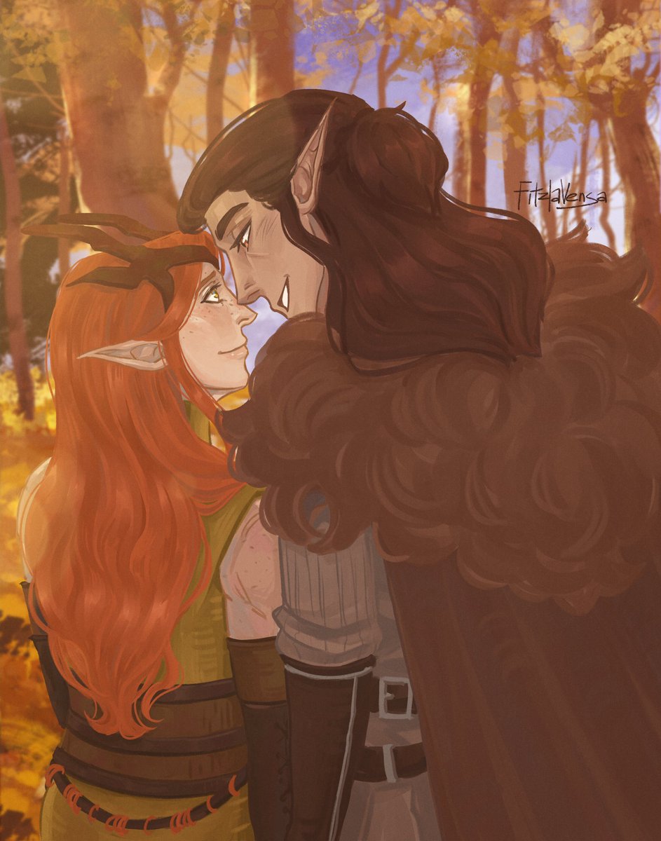 fitzlavensa's tweet photo. 🍂 always with you

#vaxleth #CriticalRoleArt #LVMSpoilers #TheLegendofVoxMachina https://t.co/e5bmkMNYXB