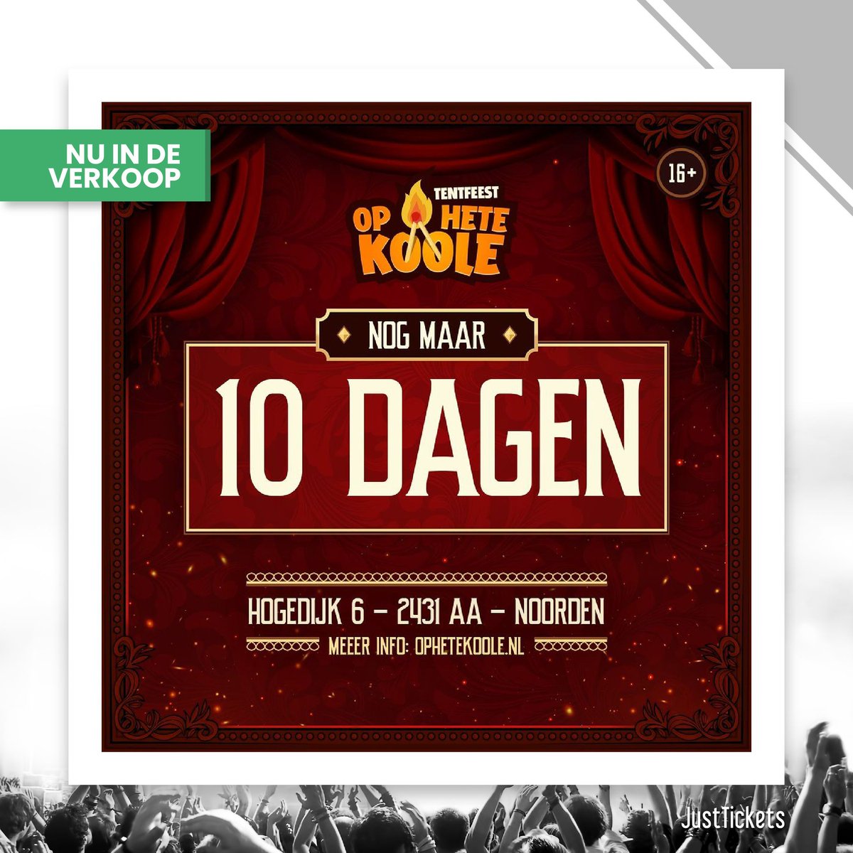 JustTicketsNL's tweet photo. 🔥 Op Hete Koole komt in hoog tempo dichterbij! Scoor nog snel je tickets via: https://t.co/SlUwsRfVRE https://t.co/k5oYAKrckh