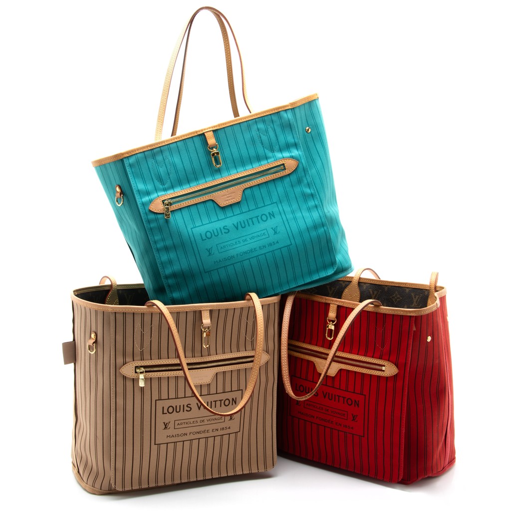 Neverfulls are just as pretty on the inside as the outside 🩵🤎❤️