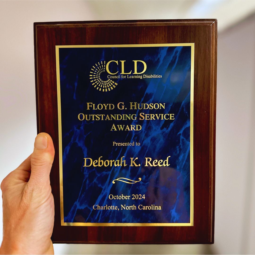 Congrats, Dr. Reed! On October 17th, Dr. Deborah K. Reed was awarded the Floyd G. Hudson Outstanding Service Award. This award is presented by the Council for Learning Disabilities. buff.ly/4hqsgrn