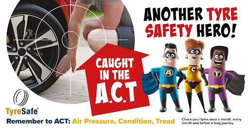 Tyresafe's tweet photo. Tyre Safety Month is nearly over, but there’s still time to make a difference. Don’t let defective tyres ruin your next trip – check your treads, pressure, and overall condition today! #CheckTyres #TyreSafetyMonth2024 https://t.co/XgLtnWppVf