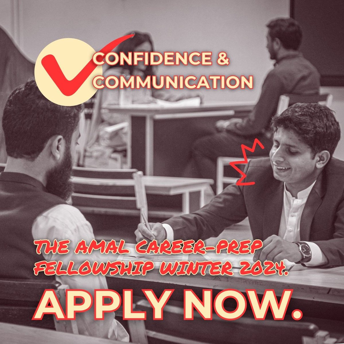 EngrChZeeshan's tweet photo. Become the best version of your professional self 🚀👨‍💻👩‍💻

Remember to apply to the Amal Career-Prep Fellowship Winter 2024 while apps are still open!
https://t.co/a7V5EVXFzm

#AmalFellowship #AmalAcademy #CareerPrep #CareerDevelopment #JobSearch #SelfGrowth https://t.co/INQ3YucZM4