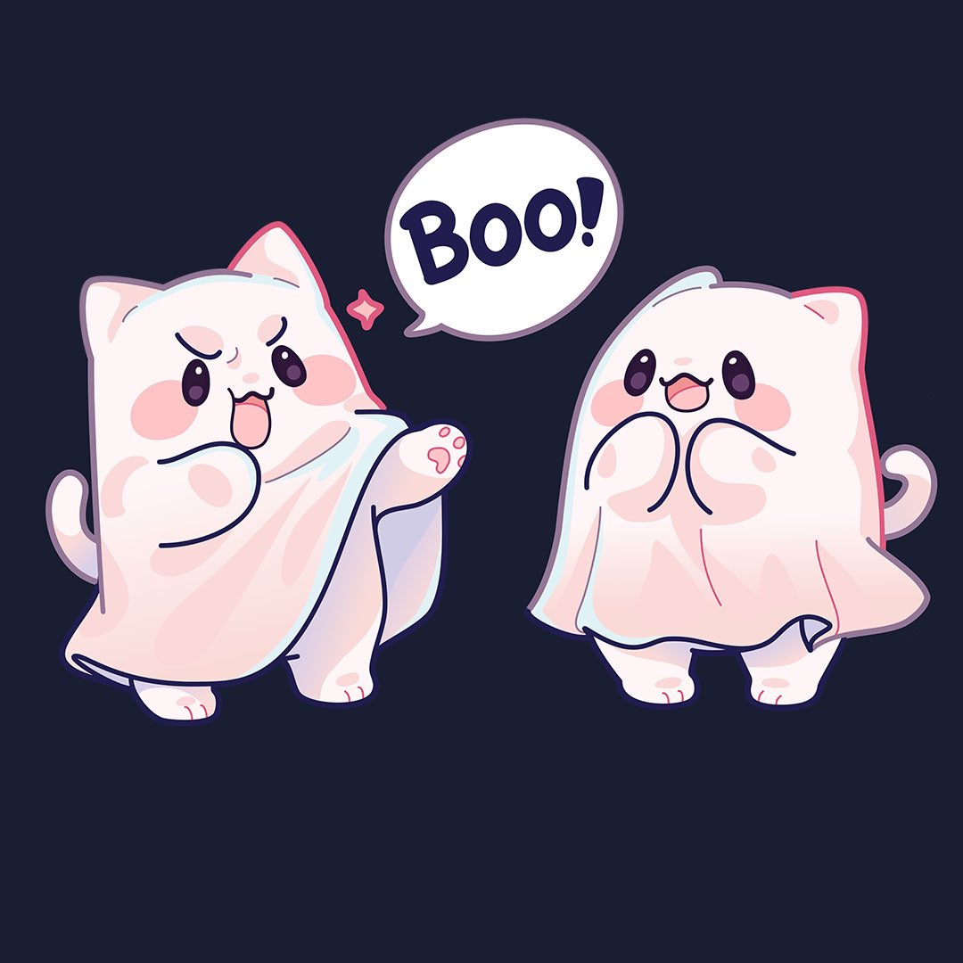 The adorable sticker of these cute ghost cats is no longer available making this month’s bonus subscription club reward vanish into thin air faster than anticipated, and there’s only a few days left for you to secure all other rewards and freebies👻

nonagallery.com/pages/t-shirt-…