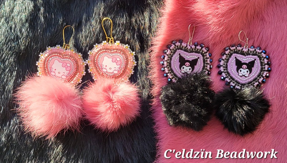 MkWhess's tweet image. 🩷 Sanrio Earrings 🖤

These stunning pairs of earrings are available now on my website!
celdzinbeadwork.com
