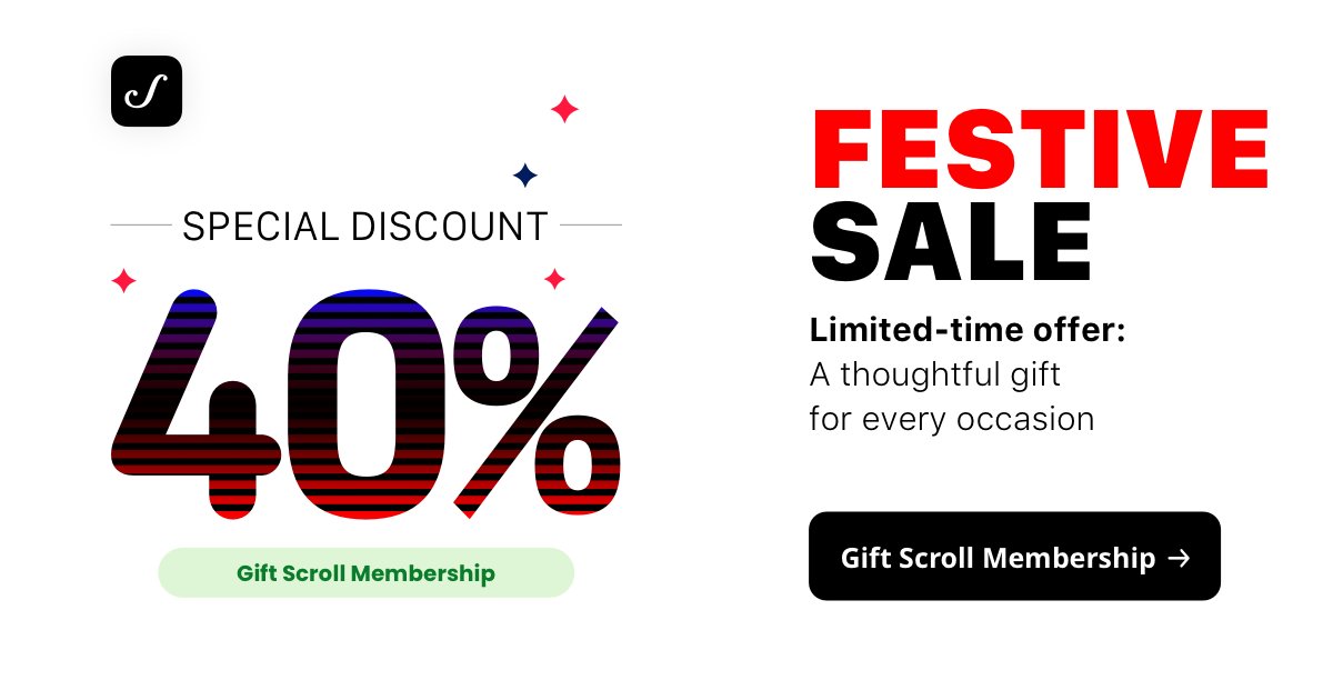 Spread knowledge and light this #Diwali. Gift a Scroll Membership at 40% to someone you love.

scroll.in/gift-membershi…