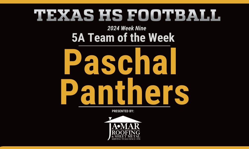 Texas HS Football (@texashsfootball) on Twitter photo 5A Team of the Week: Paschal Panthers
Read about them here: texashsfootball.com/week-nine-5a-t… <a href="/paschalhsfball/">Paschal Football</a> <a href="/j73killough/">John Killough</a> 5A Team of the Week: Paschal Panthers
Read about them here: texashsfootball.com/week-nine-5a-t… <a href="/paschalhsfball/">Paschal Football</a> <a href="/j73killough/">John Killough</a>