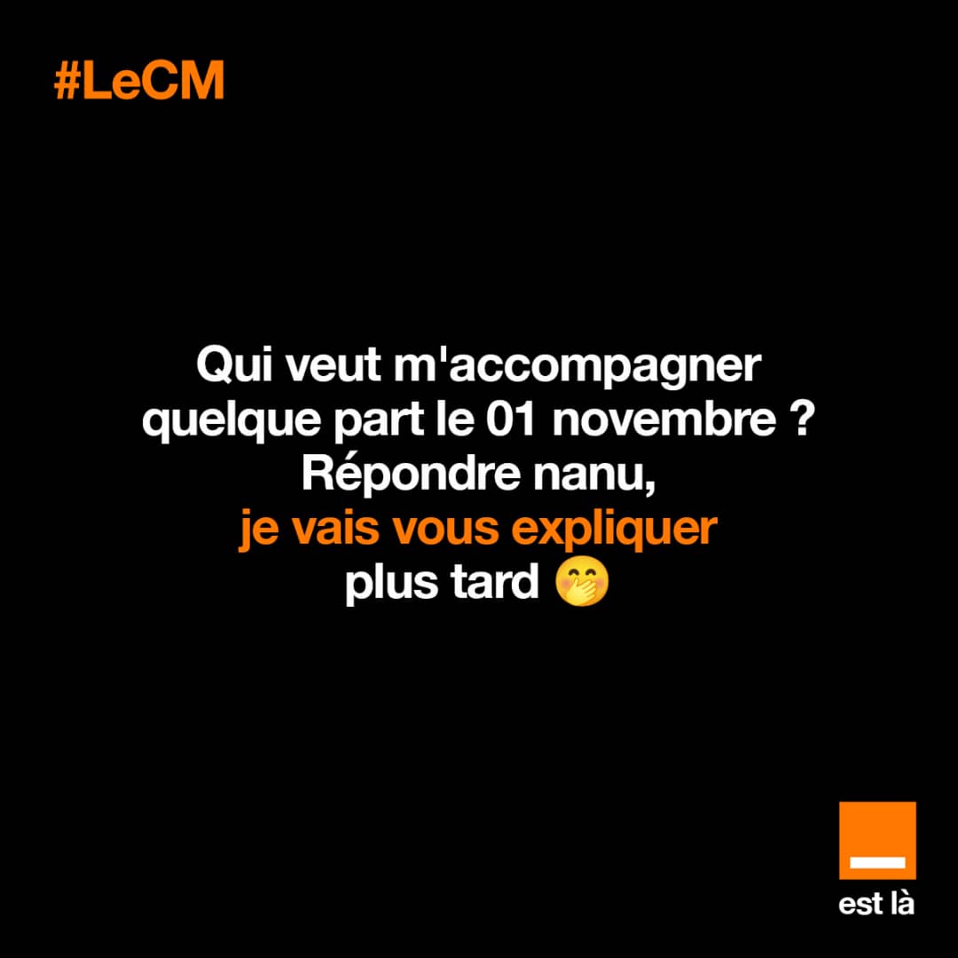 Orange__RDC's tweet photo. Libota Orange, bo répondre nanu, je vais vous expliquer plus tard 🤭
Le CM
#OrangeRDC #Ookla #OrangeEstLà #LeCM https://t.co/Zn6dwg4HKR