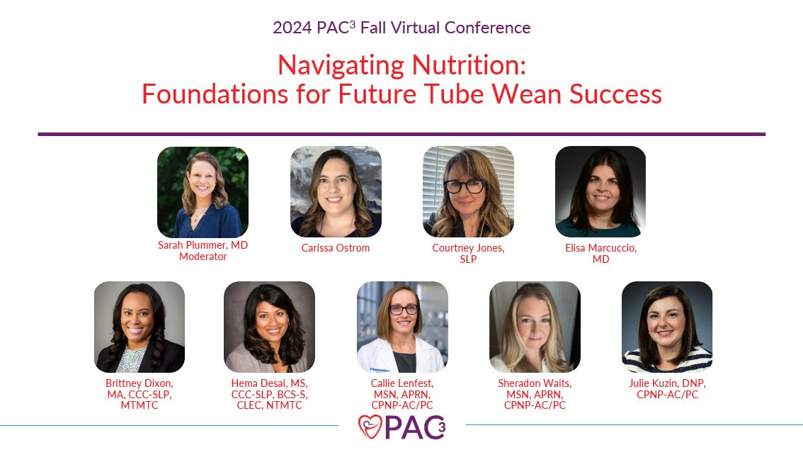 Sarah Tyler Plummer, MD FACC FAAP (@littleheartmd) on Twitter photo Join us at 3pm EST to talk about navigating nutrition for pediatric cardiology patients. It's all about #tubeweaning!
#pac3fallconf2024
<a href="/pac3quality/">PAC3quality</a>
🌟🍼👶🏾🍼👶🏻🍼👶🏿🍼👶🏼🍼🌟 Join us at 3pm EST to talk about navigating nutrition for pediatric cardiology patients. It's all about #tubeweaning!
#pac3fallconf2024
<a href="/pac3quality/">PAC3quality</a>
🌟🍼👶🏾🍼👶🏻🍼👶🏿🍼👶🏼🍼🌟