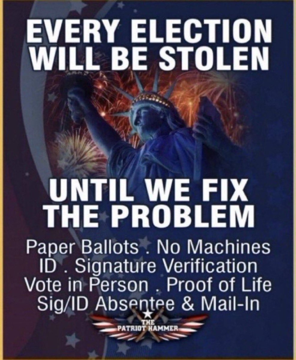 <a href="/realDonaldTrump/">Donald J. Trump</a> This is how we secure our elections:

Vote Trump.