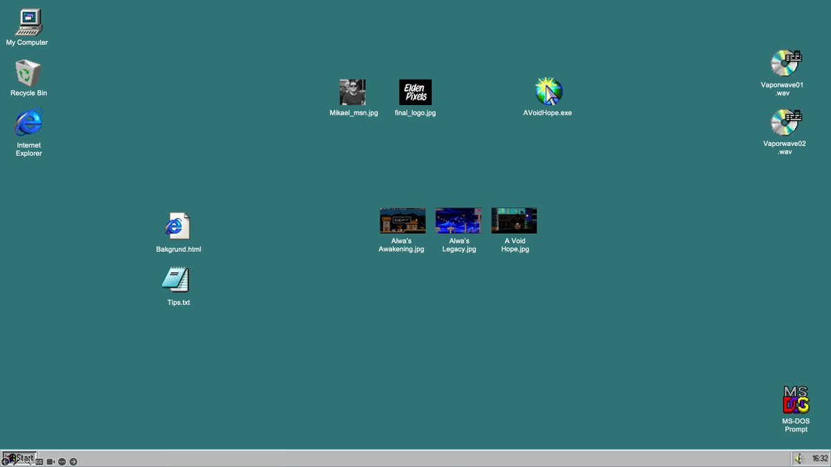 Today I gave a talk to two classes in Gamedev School about the 11 years I've had in the industry. Ups and down and the future of <a href="/EldenPixels/">Elden Pixels - A Void Hope OUT NOW on PC & Switch!</a>. I spent (so much) time constructing a Powerpoint that looked exactly like a Win98 desktop with 'clickable' icons etc. It was so much fun.