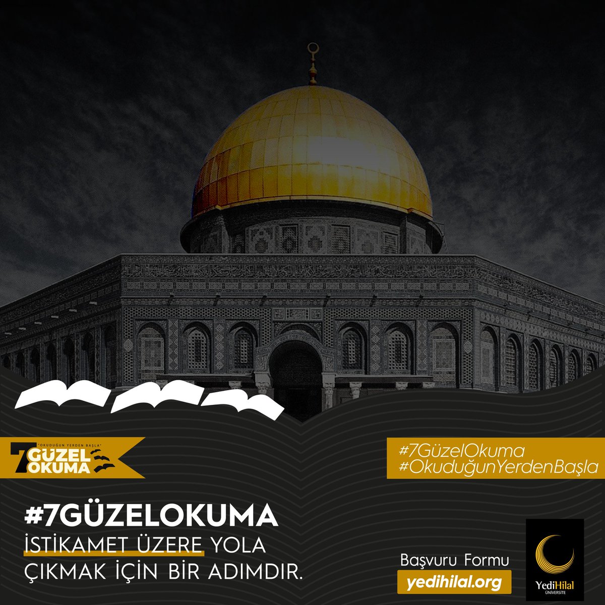 Yedi Güzel Okuma istikamet üzere yola çıkmak için bir adımdır.

Hemen başvur: yedihilal.org/7-guzel-okuma

#7GüzelOkuma #OkuduğunYerdenBaşla