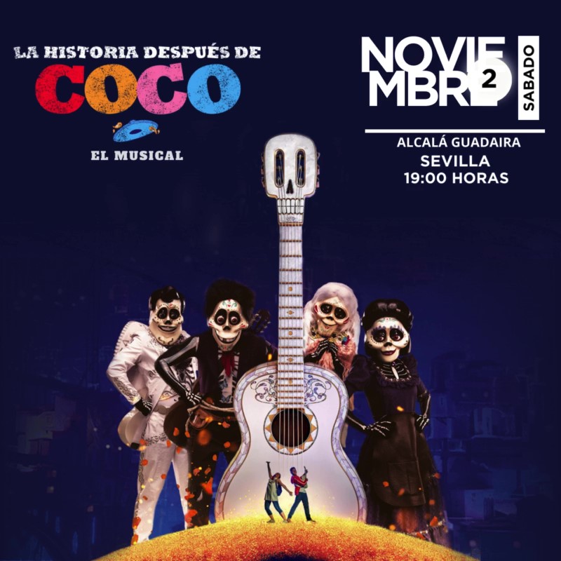 🕯️LA HISTORIA DESPUÉS DE COCO: EL MUSICAL LLEGA A ALCALÁ DE GUADAÍRA🕯️
¡Lo que pasó después de la Aventura de COCO!
 🎭Teatro Auditorio Riberas del Guadaíra
🗓️ SÁBADO 2 DE NOVIEMBRE - 19:00 horas
Venta de entradas:
tickescena.com/Evento.aspx?id…