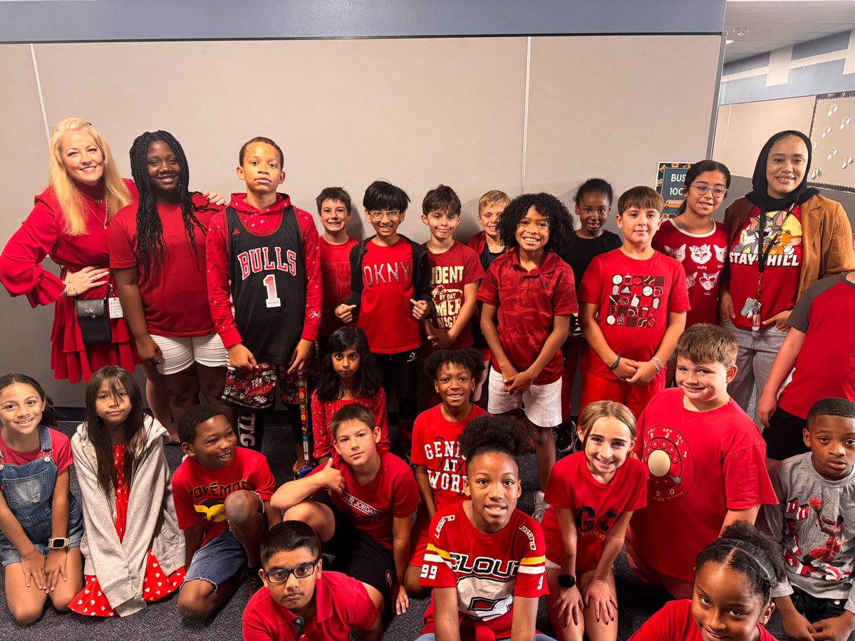 Today kicked off #RedRibbonWeek! 🎗️ Our students showed their commitment to living drug-free by wearing red with pride. Excited for a week full of fun and meaningful activities! #itsaslaughterthing <a href="/SlaughterES/">Slaughter Elementary</a> #Wellness
#HealthyLiving