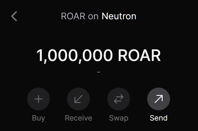 TheLionDAO's tweet photo. Gm to $ROAR on @Neutron_org 🦁

Thanks @crypto_crew for making it happen!

$ROAR / $NTRN LP coming 🔜™ https://t.co/rsrU9GEvcg