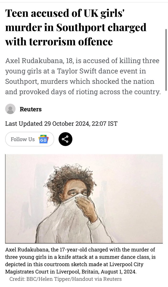 Interessant. Der Mörder der 3 kleinen Mädchen von Southport war offenbar Islamist, er besaß Al-Qaida-Material. Medien waren sich damals aber einig, dass Proteste auf fake news beruhten und Demonstranten „Rechtsextremisten“ sein mussten.