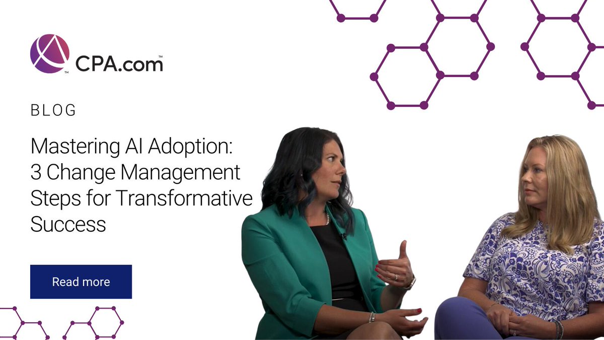 #AI is transforming the way firms operate. In this blog, CPAcom's Kacee Johnson and BPM's Lindsay Stevenson outline three crucial steps to integrate AI seamlessly, empower your team and drive success. 
🔗 Read more. ow.ly/cV4t30sHyfW