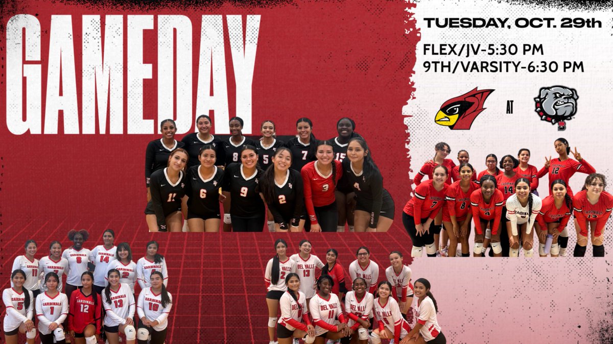 Final game of the season! We are on the road as we take on the Bowie Bulldogs. We hope to see you there! 
📅 Oct. 29th
🆚 Bowie HS
⌚️ JV/FLEX-5:30 PM
⌚️ VARSITY/9th-6:30 PM
📍 Bowie HS