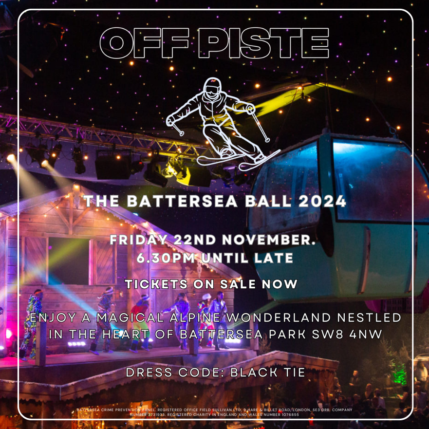 FINAL DAYS to secure your tickets to the BEST charity fundraising ball in #Battersea!  Ticket sales close 10th November 2024 so don't miss out, book your #Tickets today and #jointheparty #BlackTie #Dinner #Dancing 
batterseaball.org.uk