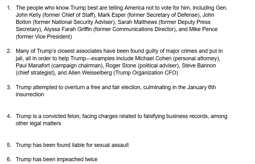 Given the large influx of requests  to hear where I stand at such a perilous time, I must speak up. A lifelong independent who abhors politics, after serious analyses, I have come to the conclusion that I must endorse Kamala Harris for president. 

Reasons attached.