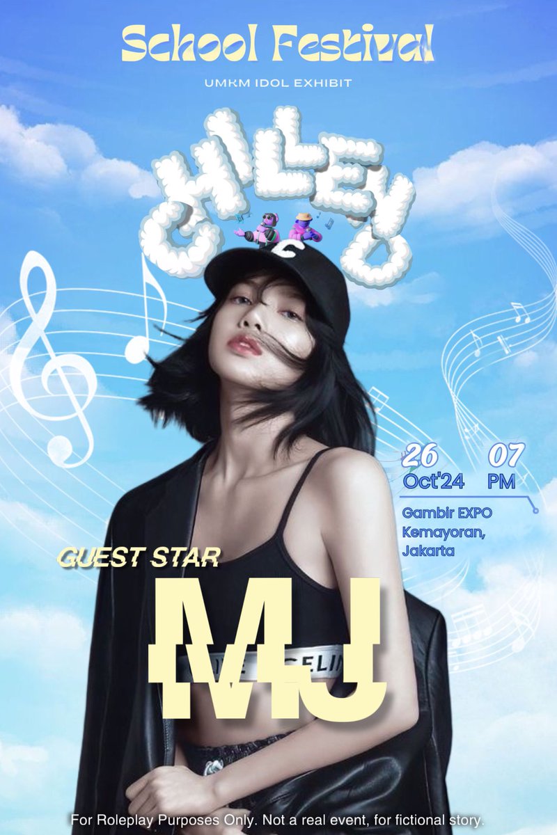 ⠀⠀ 
⠀ ⠀⠀ ⠀⠀ ⠀⠀  ⠀⠀ ⠀ 𝐌͟𝐉 at
⠀⠀             𝑪𝑯𝑰𝑳𝑳𝑬𝑵𝑫 School Festival

SAT — OCT 26, 2024.
𝖦𝖺𝗆𝖻𝗂𝗋 𝖤𝖷𝖯𝖮 𝖪𝖾𝗆𝖺𝗒𝗈𝗋𝖺𝗇, 𝖩𝖺𝗄𝖺𝗋𝗍𝖺.

⠀⠀