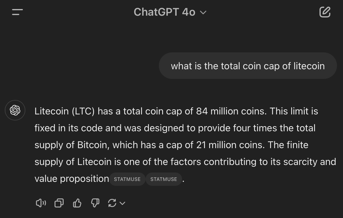 vveerrgg's tweet photo. Total coin cap of #Litecoin is 84 million coins ... so... the meme-number of coins to hold is 84 or some derivative of that... 10.5 => 21 => 42 =>84 ...
#storageOfValue #mediumOfExchange https://t.co/P2fa5TrUjB