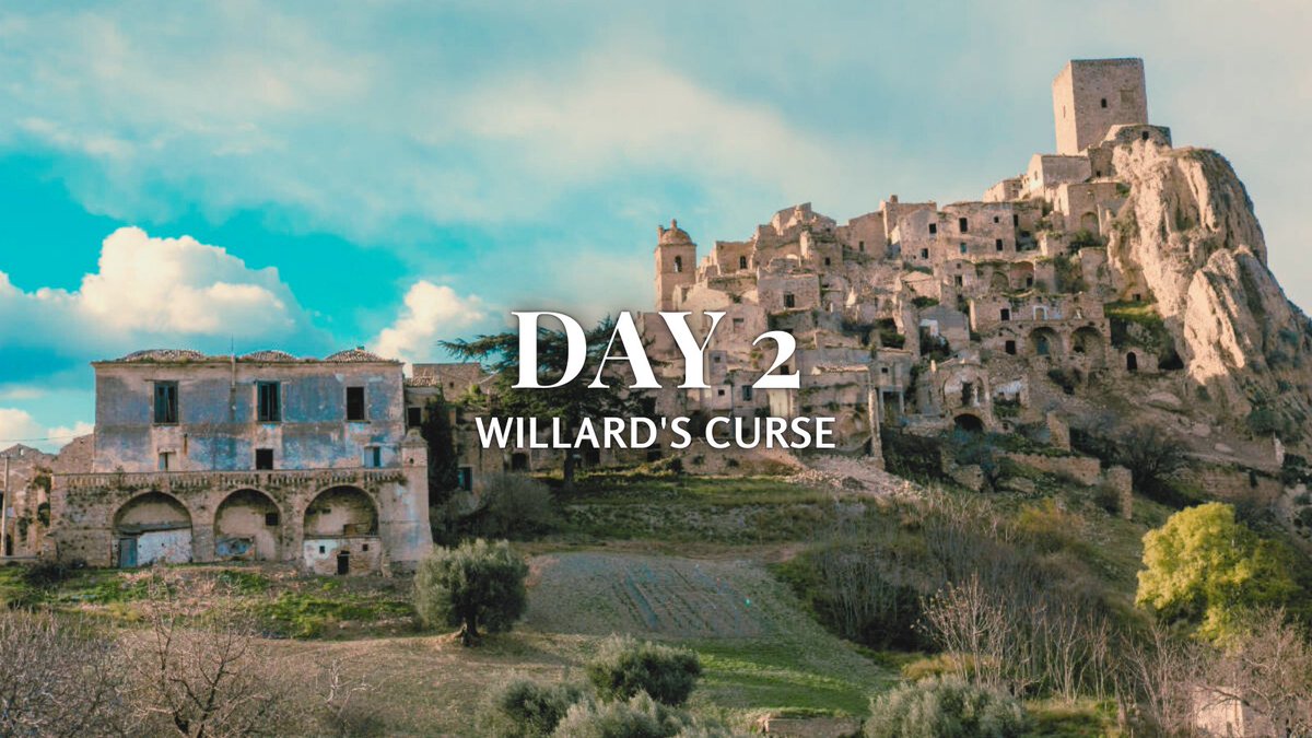 ㅤ 

𝗪𝗜𝗟𝗟𝗔𝗥𝗗'𝗦 𝗖𝗨𝗥𝗦𝗘 - 𝗗𝗔𝗬 2  

ㅤㅤ