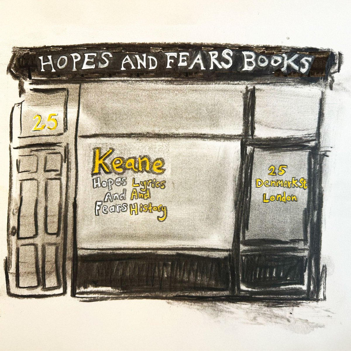 keaneofficial's tweet photo. Hopes and Fears Books will be open from 28th November to 1st December, 2024 at 25 Denmark Street. https://t.co/nGHjIGfbRP