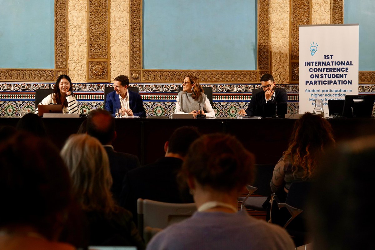 ispn_info's tweet photo. Insightful discussions unfolded this afternoon in the round table on Student Inputs and Quality of Teaching. Afonso Gomes (UBI), José Nyssen (ANECA), Kexin Yu (OCSSA), Paulo Falcón (CAECE) and Sophie Guillet (HCÉRES) shared valuable perspectives on enhancing educational quality https://t.co/fGzQGTwF77