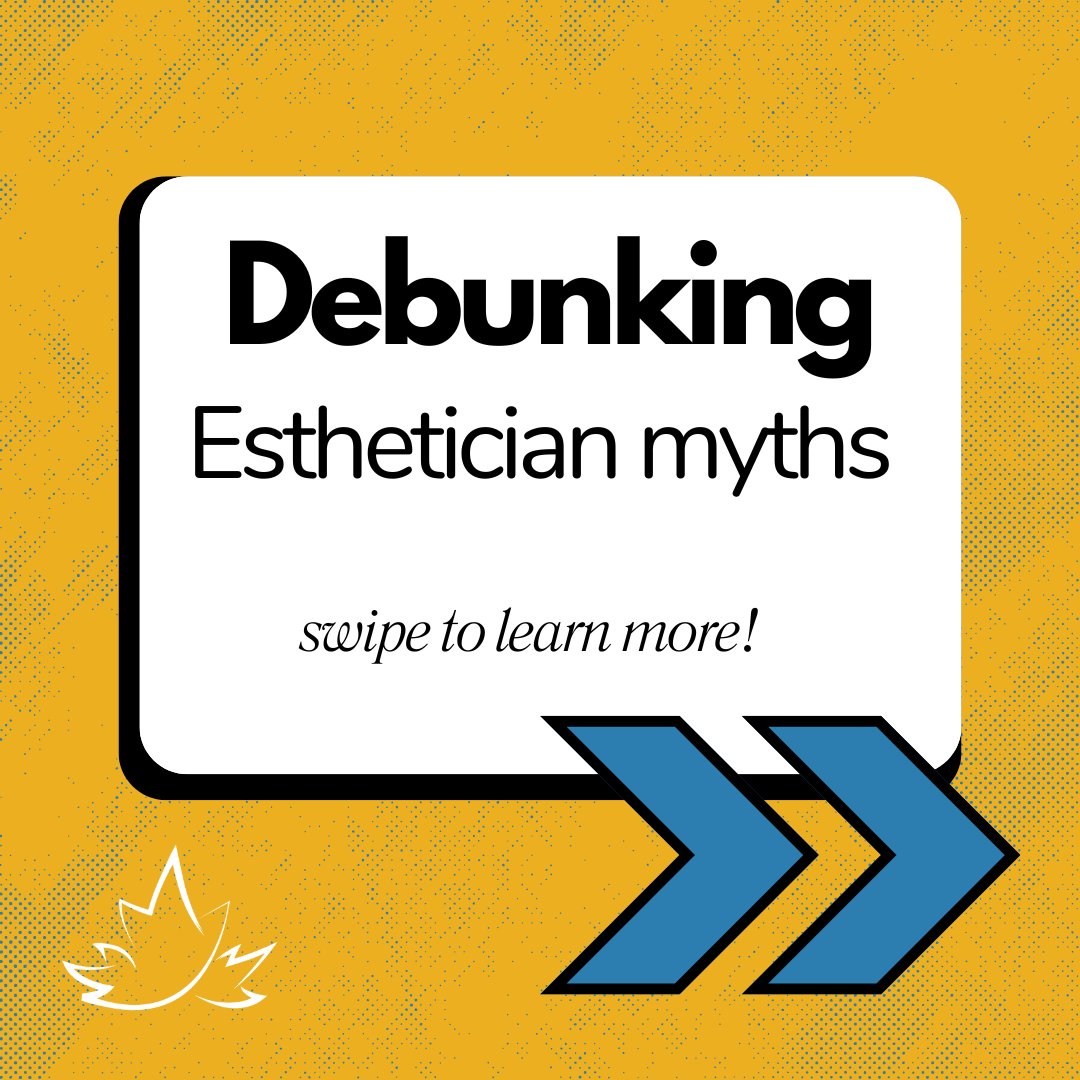 AcademyCanada's tweet image. The field of Estheticians has been BOOMING, so we're debunking some common misconceptions about the career. Scroll through and let us know what surprised you! 💆🖤

#Esthetician #CareerCollege #EstheticianMyths