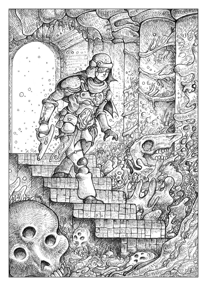 stegocephal's tweet photo. Hey!🌿
I am garin, freelance illustrator! Right now my schedule is almost empty I am open for commissions and gigs! 
You may know me from my work on projects such as The Banished Vault and Cloud Empress. Feel free to hit me up! 
📩garincomms@gmail_com https://t.co/CrS0eNFOFO