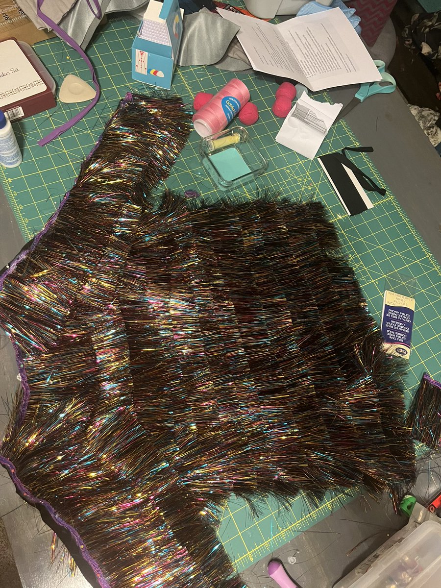 One more row on my niece’s surprise Karma jacket. I never ever want to do this again