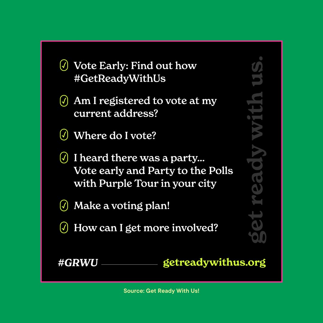 We know what happens—to our communities and the most vulnerable—when we don’t vote. 🗳️ 

So Get Ready With Us! We’re teaming up with some of our other favorite media outlets to make sure women &amp; LGBTQ+ people have everything they need to vote. Because when we do, the 🌎 changes!